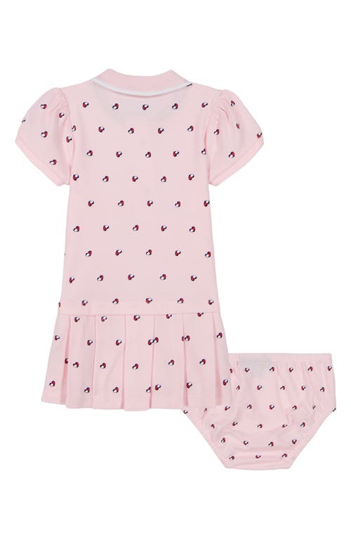 Shop Tommy Hilfiger Piqué Polo Dress & Bloomers Set In Pink