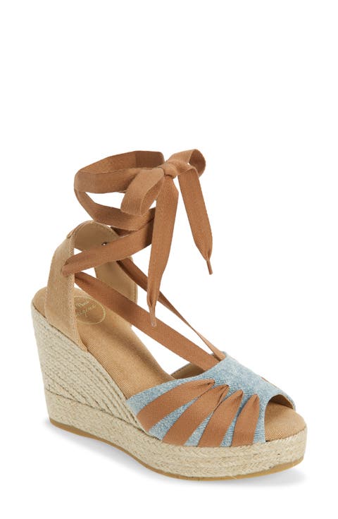Wraparound Espadrille Wedge (Women)
