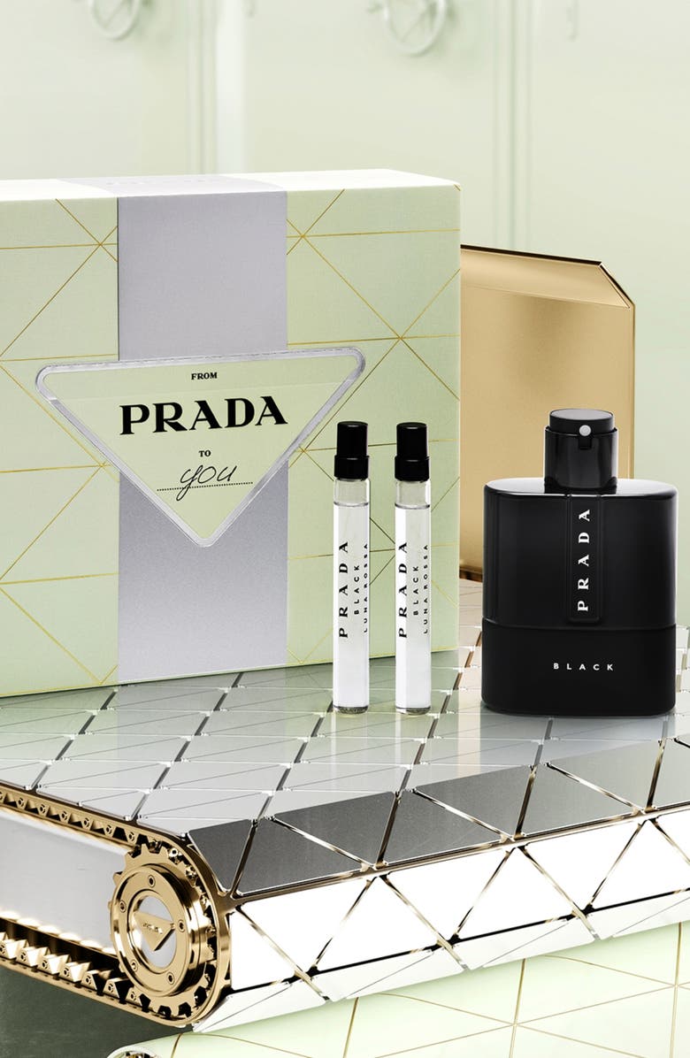 Prada Luna Rossa Black Eau de Parfum Set, Alternate, color, 