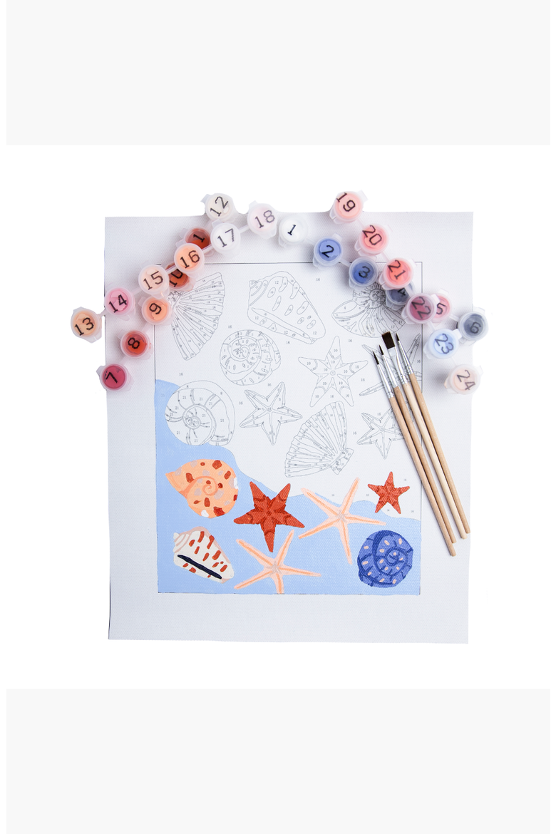 Sea Some Shells Paint by Numbers Kit, Alternate, color, Multicolor