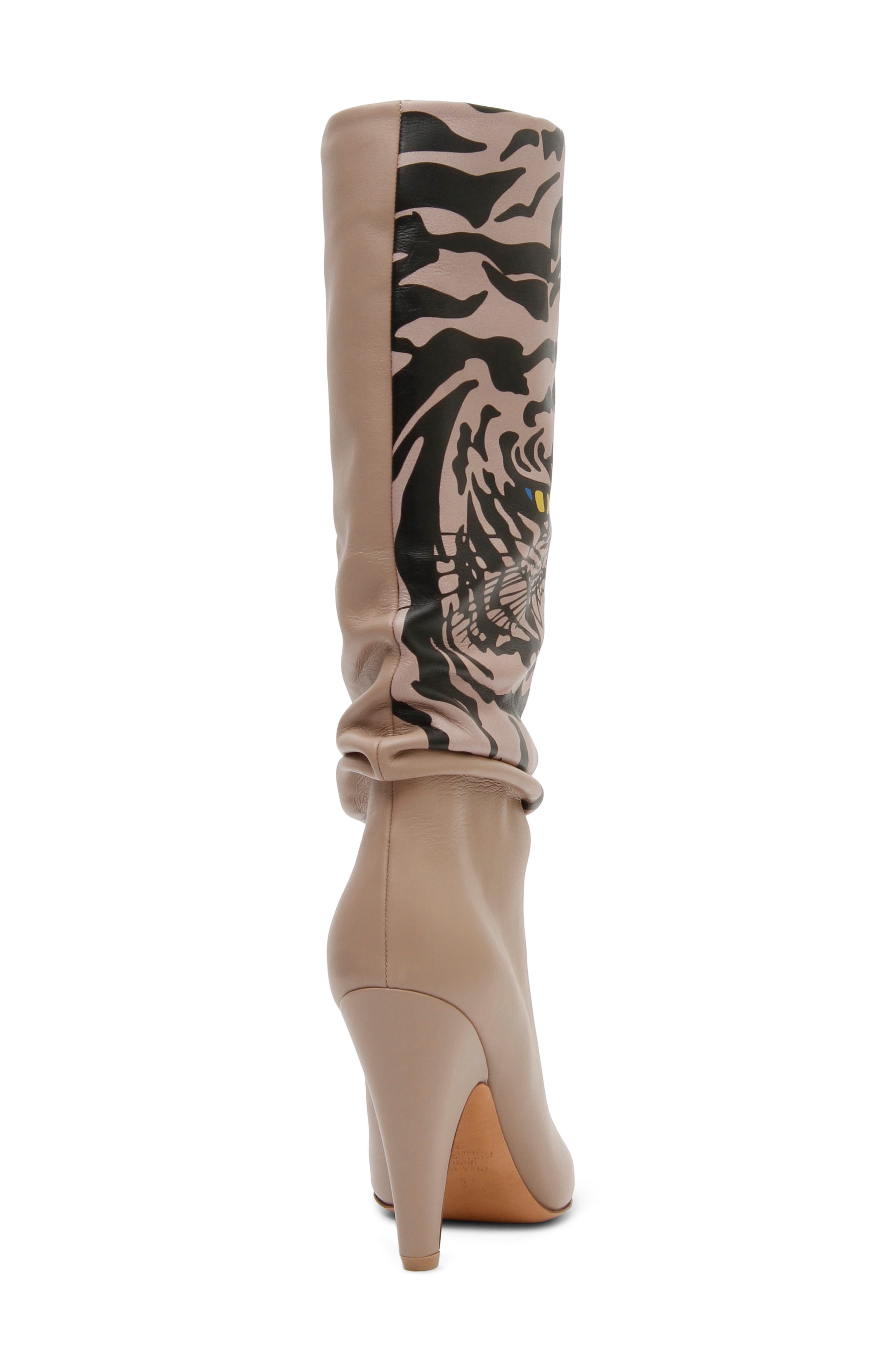Tiger Slouch Boot, Alternate, color, POUDRE