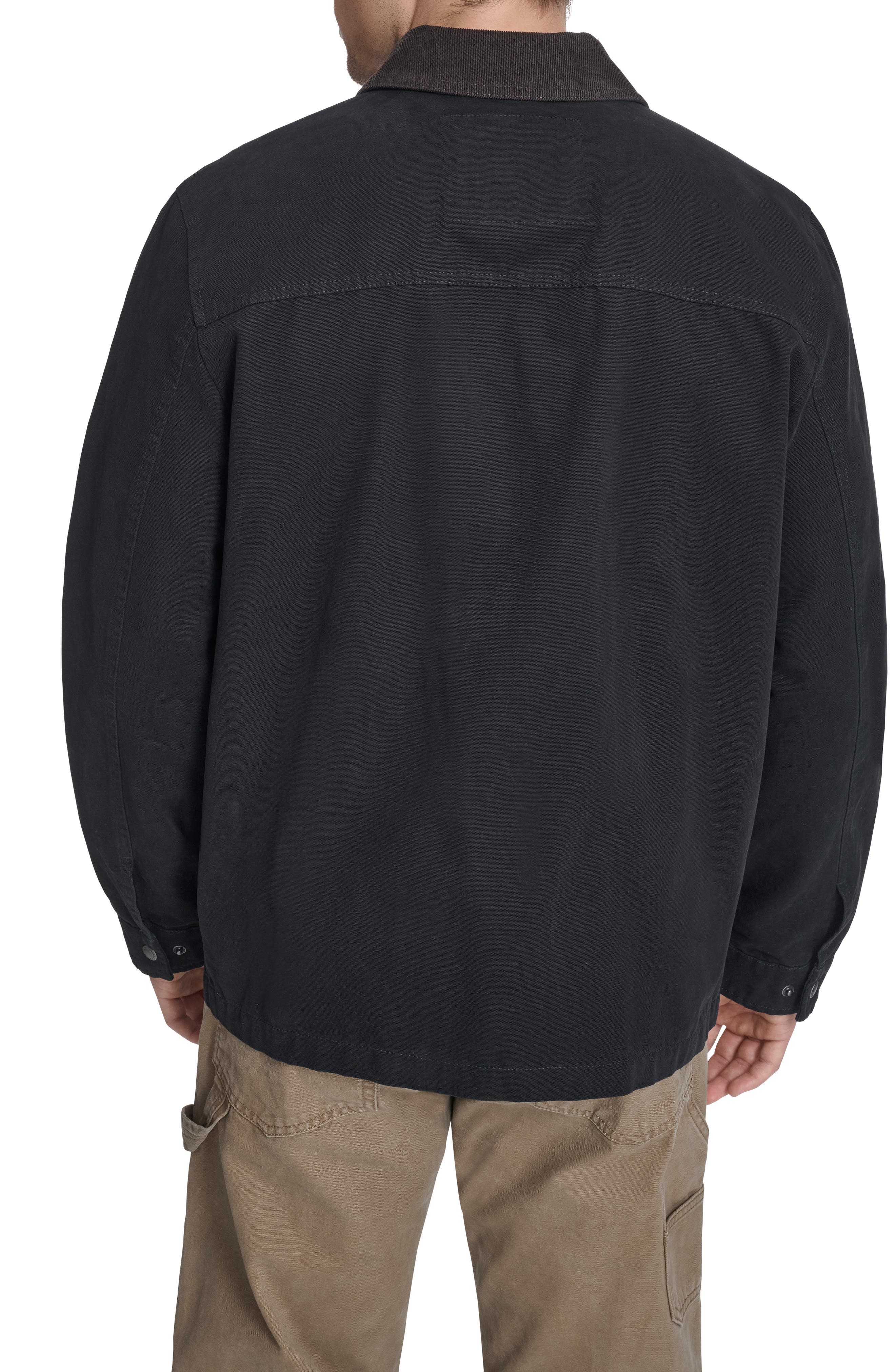 Corduroy Collar Cotton Canvas Jacket - image 2