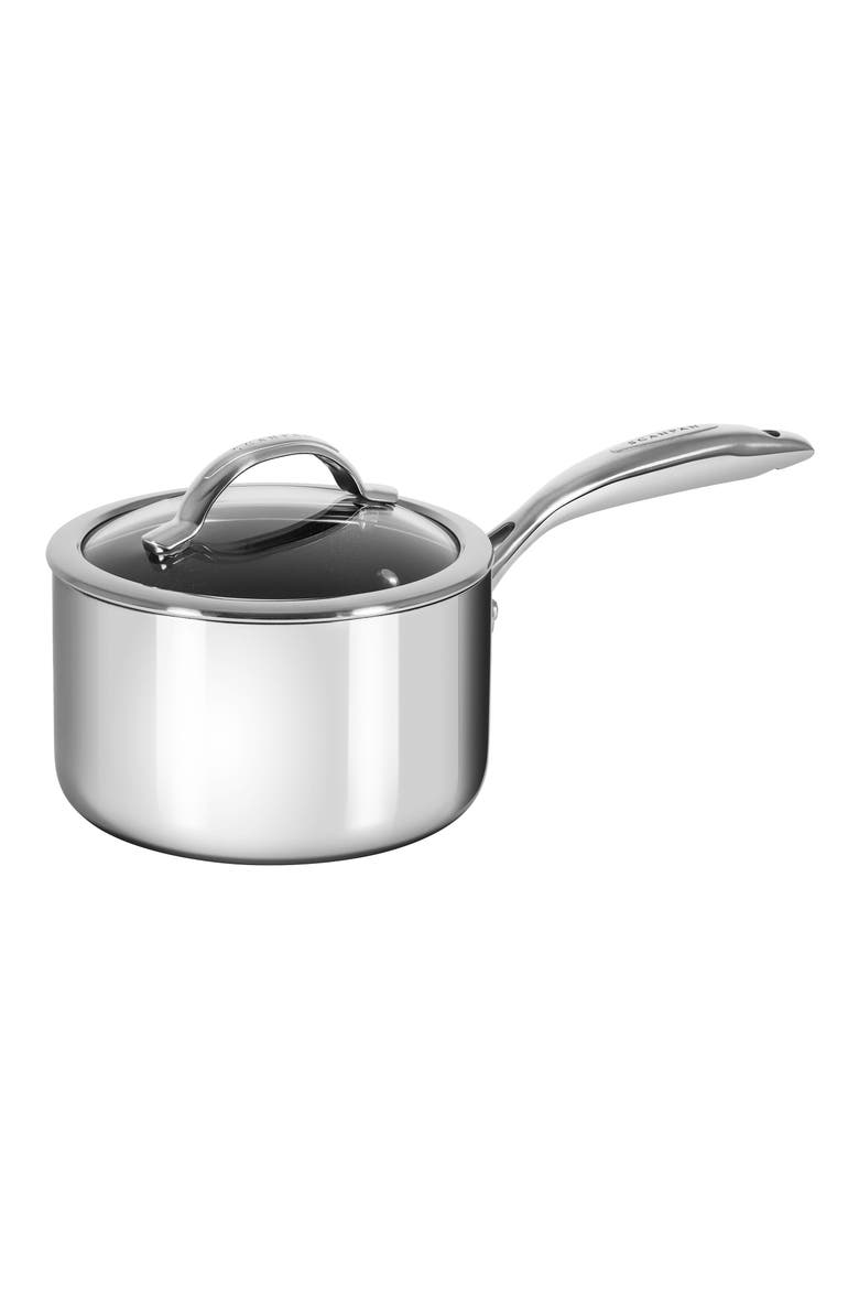 HaptIQ 2-Quart Stainless Steel Sauce Pan, Main, color, SILVER