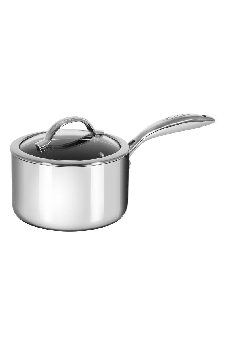 Scanpan HaptIQ 2-Quart Stainless Steel Sauce Pan, Main, color, Silver