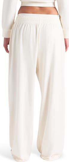 Cotton Blend Jersey Wide Leg Pants