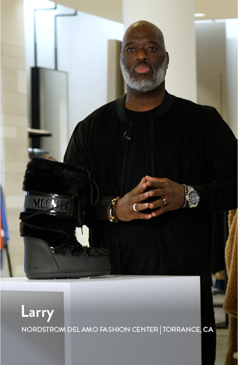 Icon Water Resistant Faux Fur Moon Boot<sup>®</sup>, sales video thumbnail