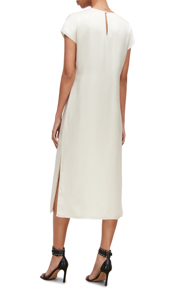 AllSaints Etta Satin Midi Dress, Alternate, color, 