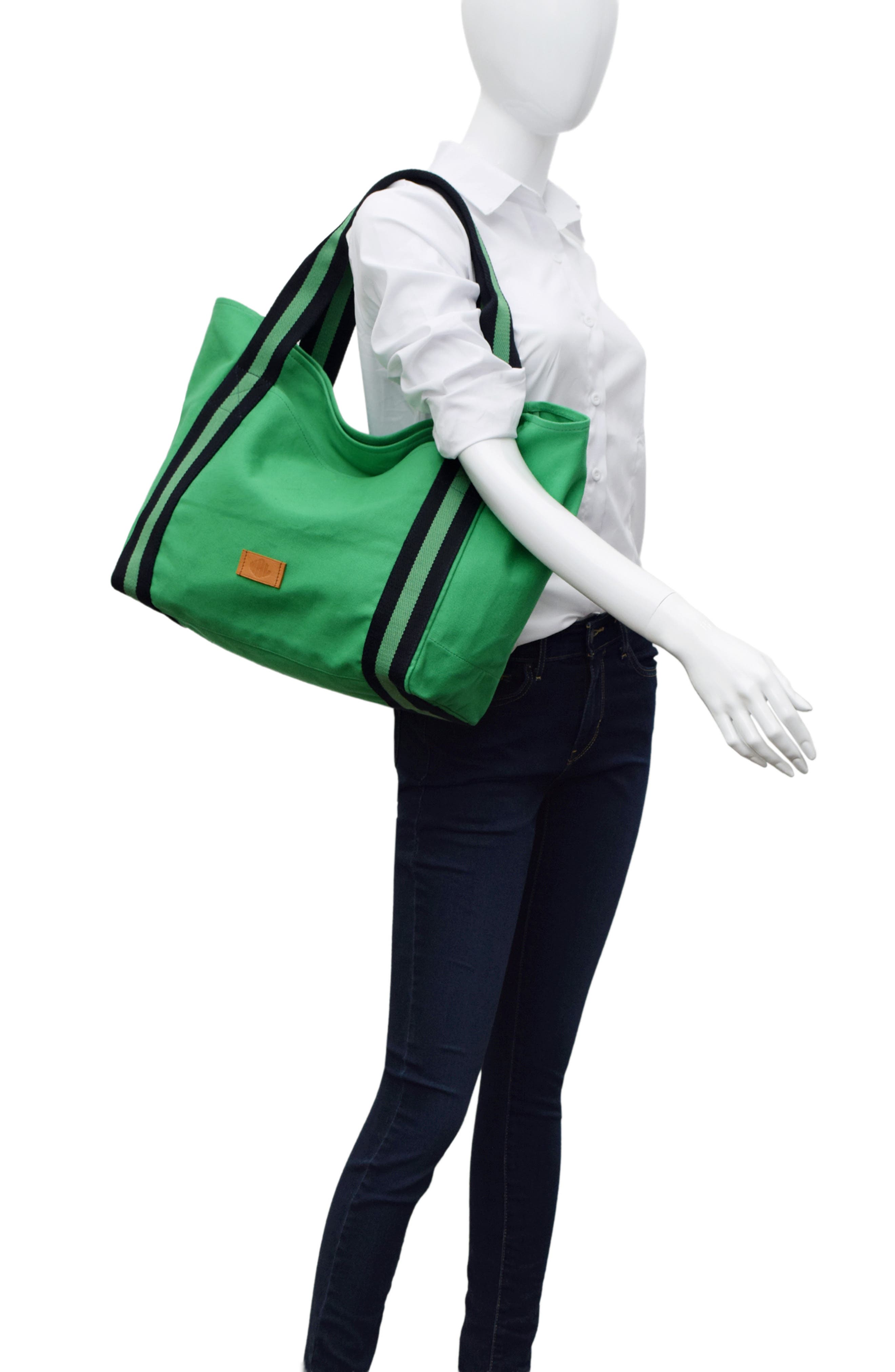 New Amsterdam Leatherworks Liliana Large Tote, Alternate, color, Kelly/ Kelly