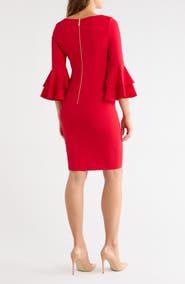 Calvin Klein Bell Cuff Sheath Dress