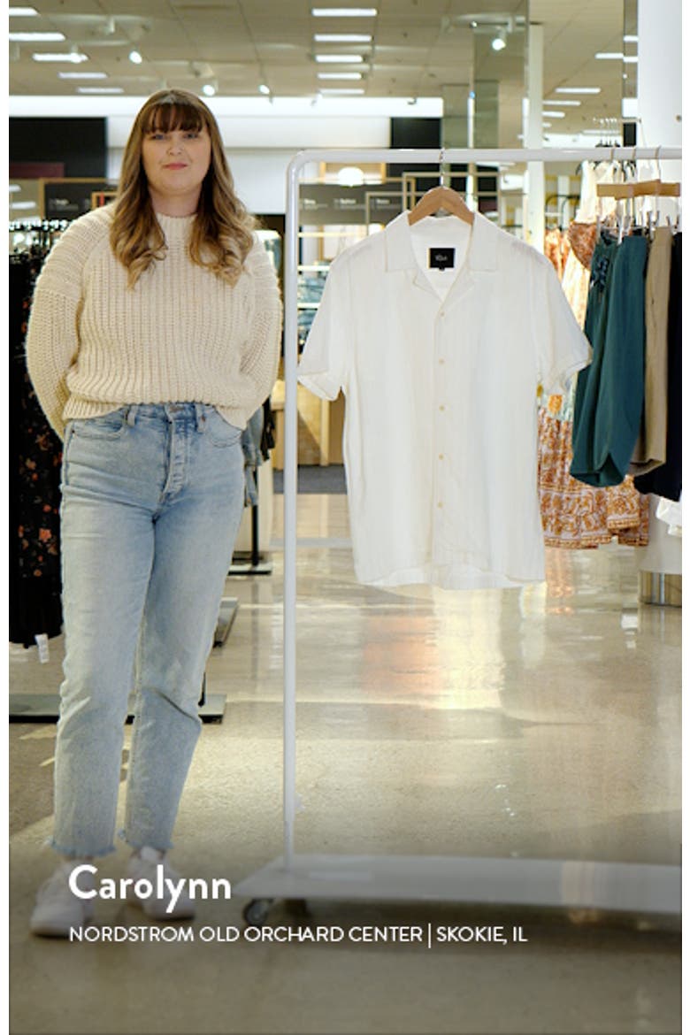 Sinclair Textured Stripe Cotton Camp Shirt video