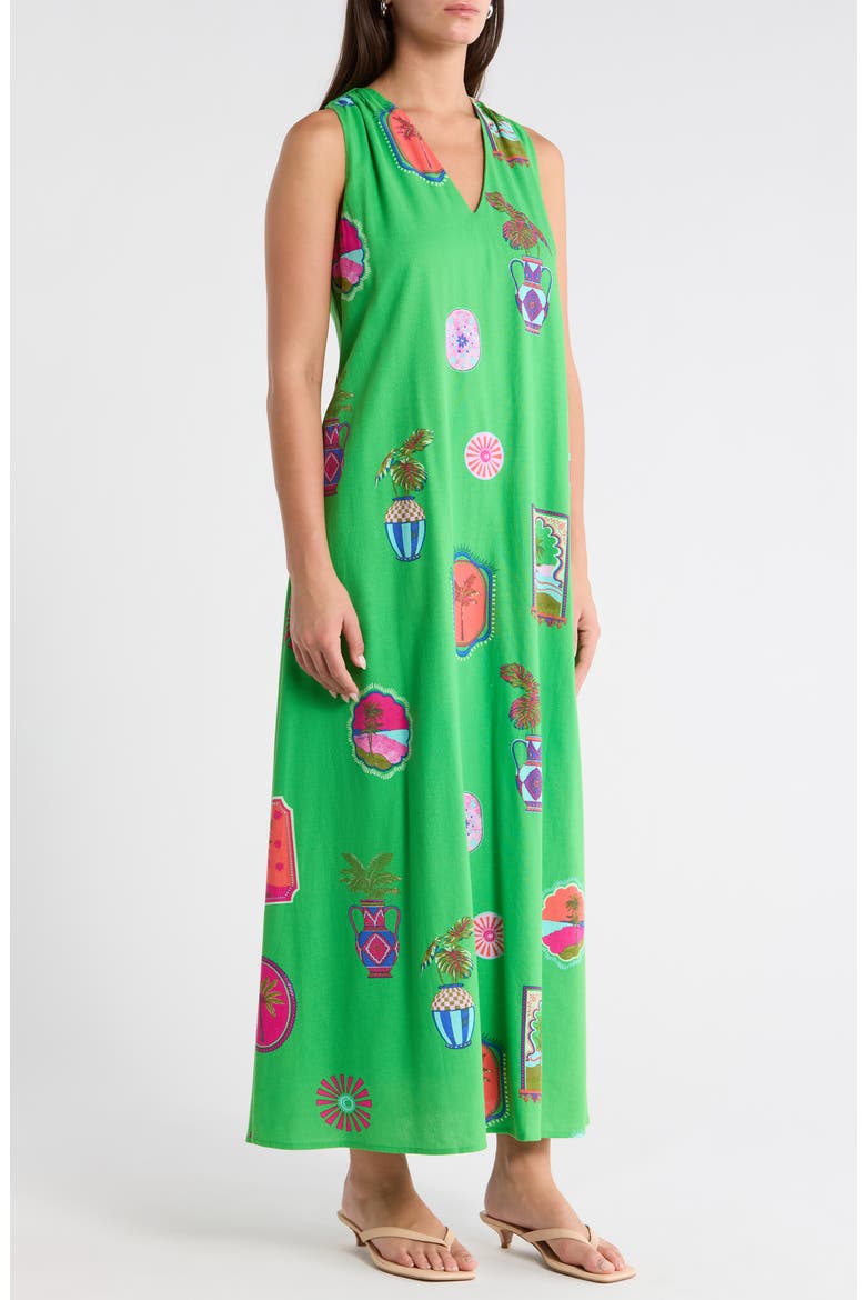 Trinie Postcard Rubi Halter Dress, Alternate, color, KELLY-PINK