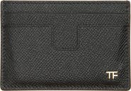 TOM FORD T-Line Soft Grain Leather Card Holder