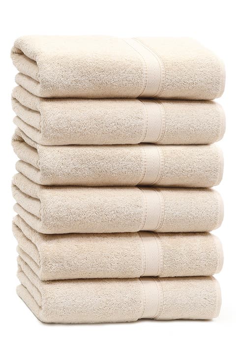 LINUM HOME TEXTILES 100% Turkish Cotton Sinemis Terry Washcloths - Set of 6 or 12