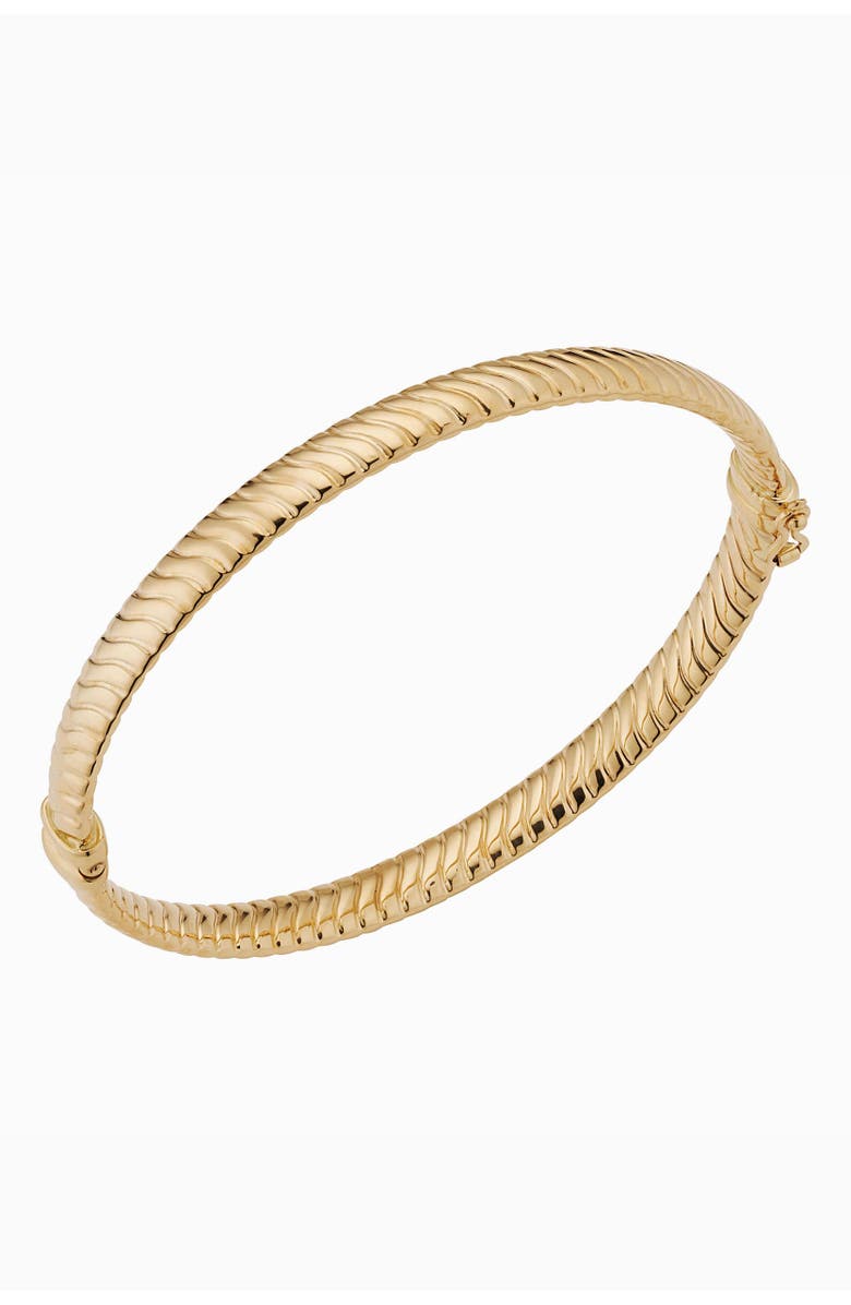 Oradina 14K Yellow Gold Cobra Bangle, Main, color, Yellow Gold