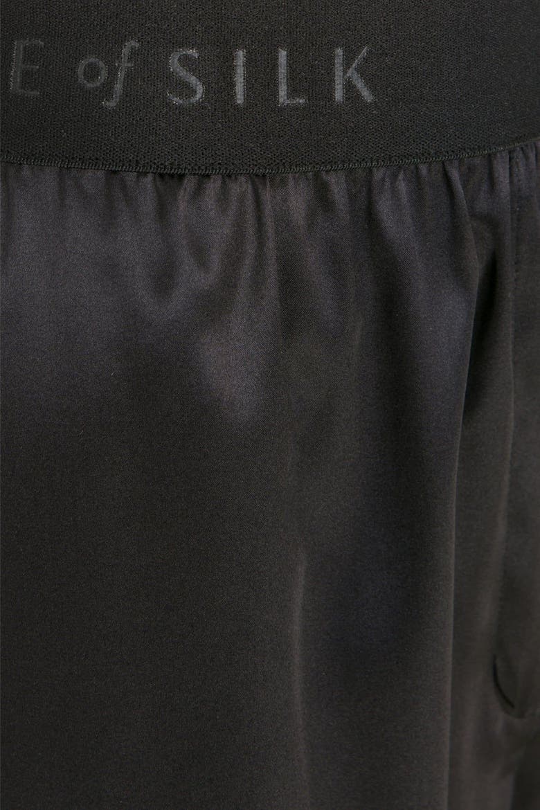 Unisex Silk Boxer, Alternate, color, Black