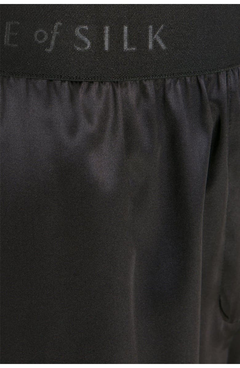 House Of Silk Unisex Silk Boxer, Alternate, color, Black