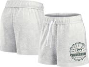 FANATICS Women's Fanatics Branded Oatmeal Green Bay Packers Vintage Badge Shorts