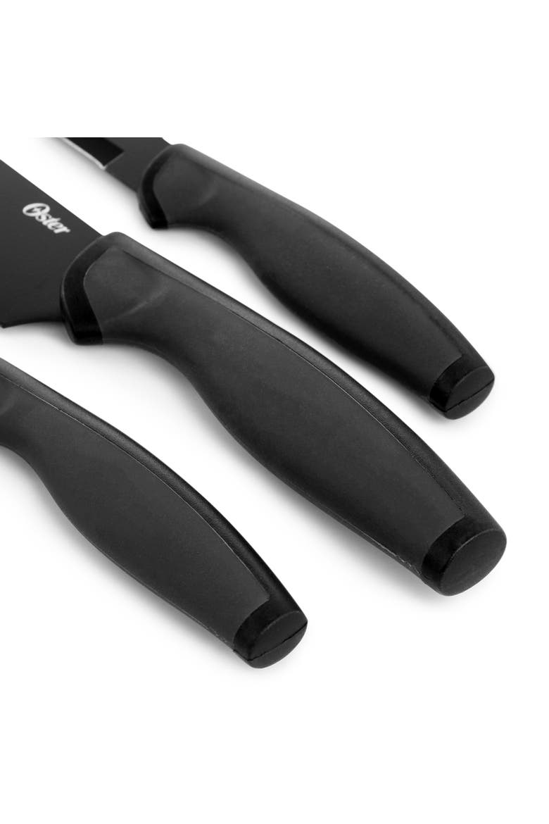 Slice Craft 3 Piece Stainless Steel Cutlery Set, Alternate, color, Black