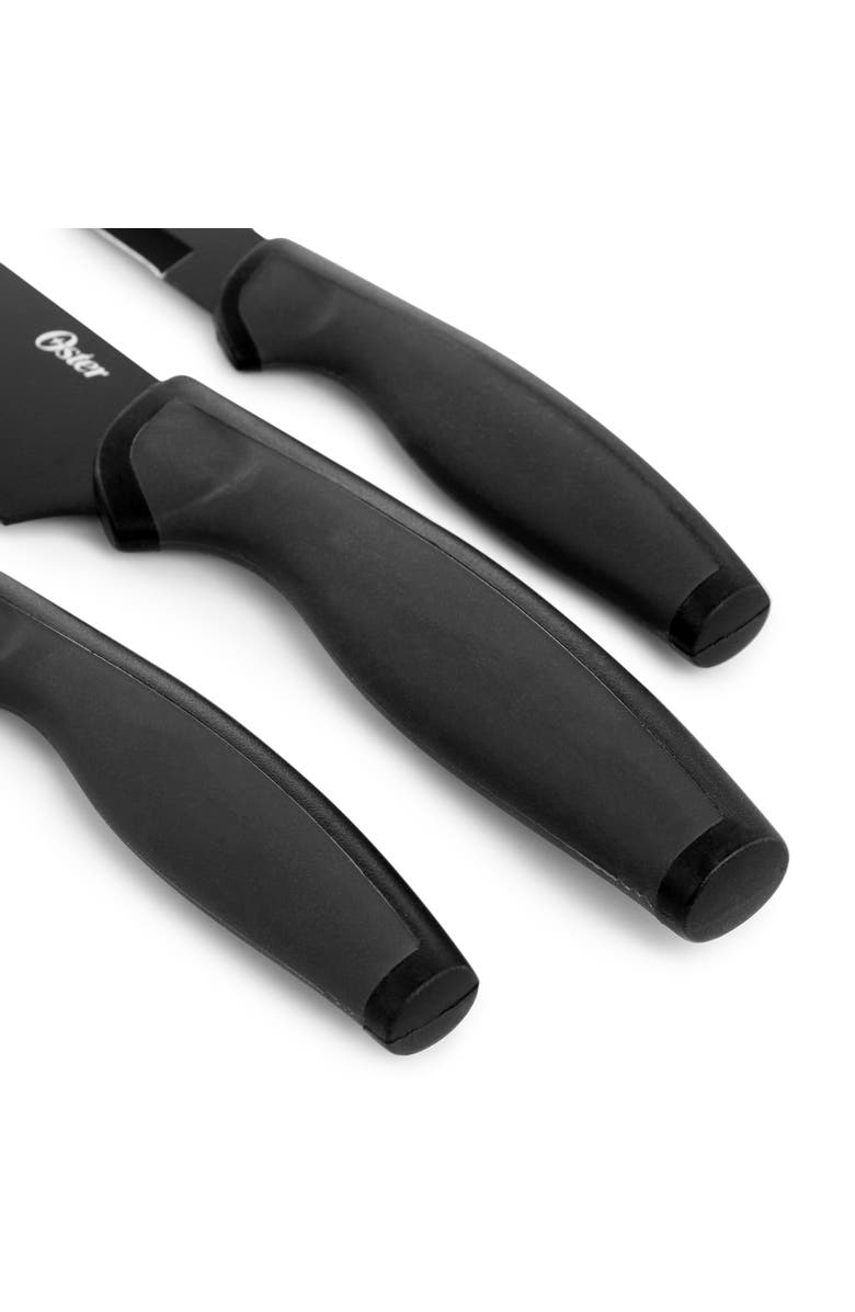 OSTER Slice Craft 3 Piece Stainless Steel Cutlery Set, Alternate, color, Black