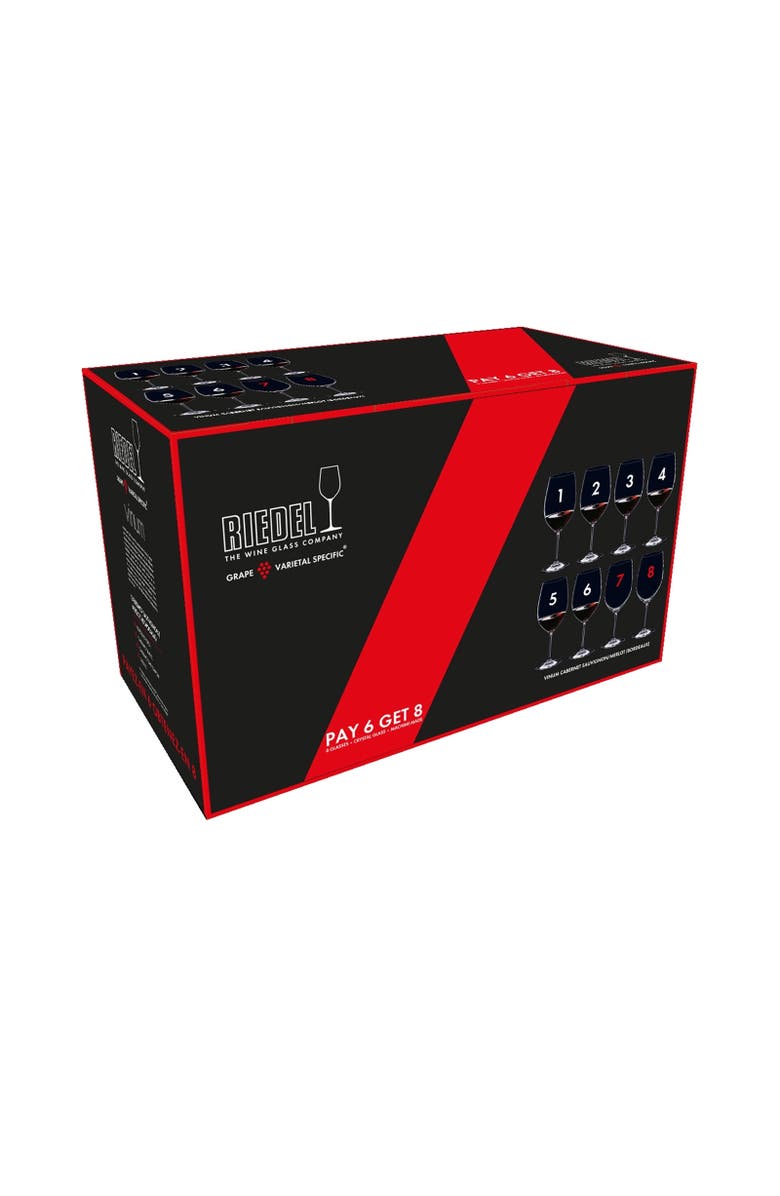 Riedel Vinum Cabernet Sauvignon/Merlot Glass Set, Alternate, color, Clear