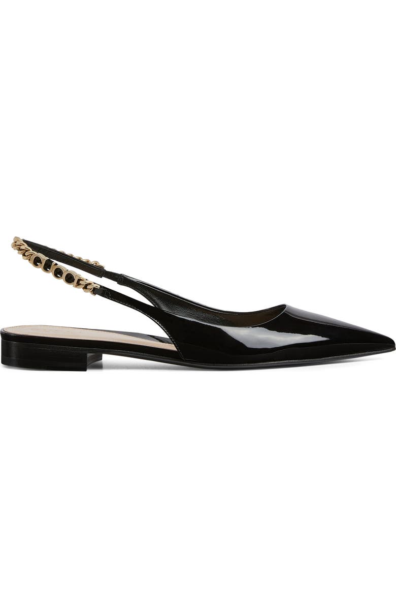 Gucci Signoria Pointed Toe Slingback Flat, Alternate, color,