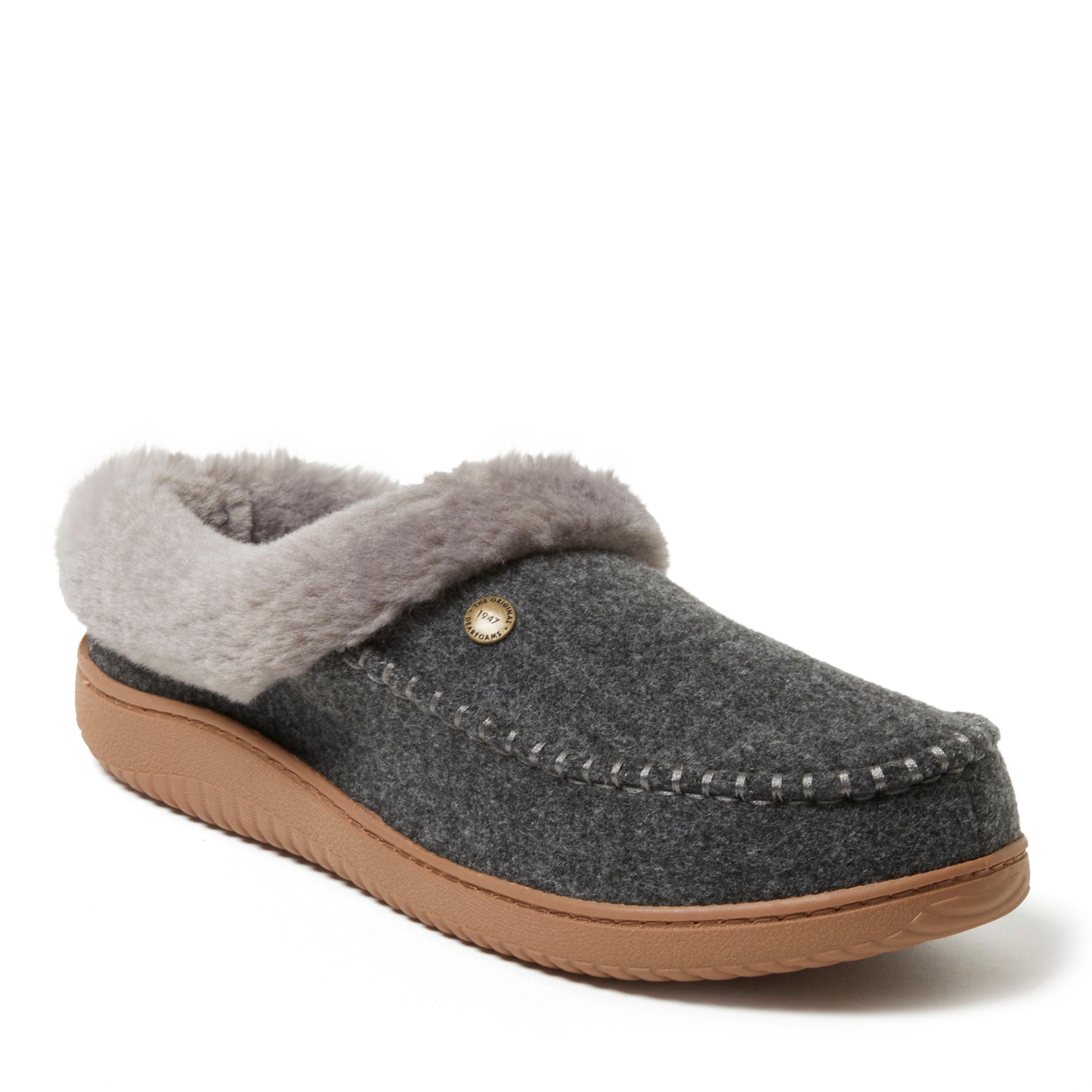 DEARFOAMS Baro Energy Return Clog Slipper, Main, color, Dark Heather Grey