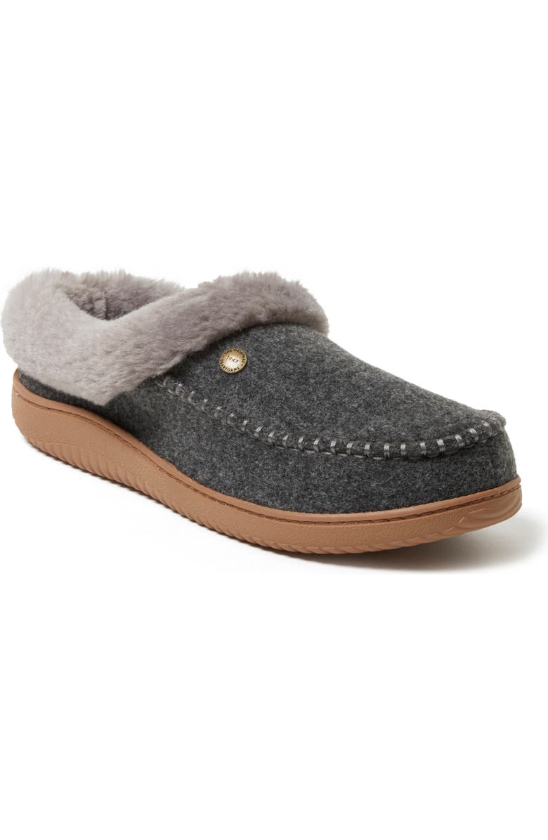 DEARFOAMS Baro Energy Return Clog Slipper, Main, color, Dark Heather Grey