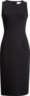 Michael Kors Collection Double Face Stretch Crepe Sheath Dress