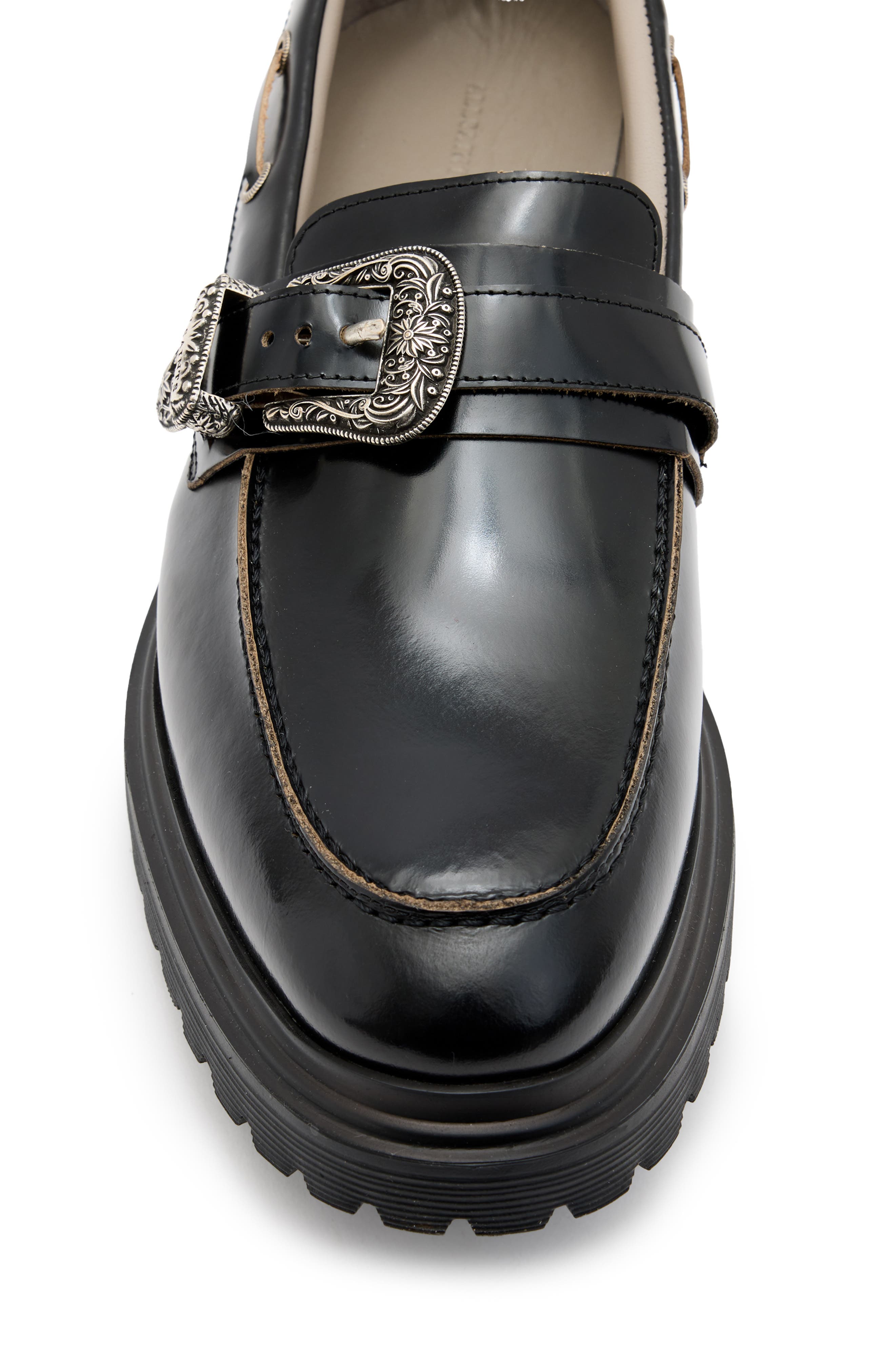 AllSaints Hanbury Lugged Buckle Loafer, Alternate, color, 