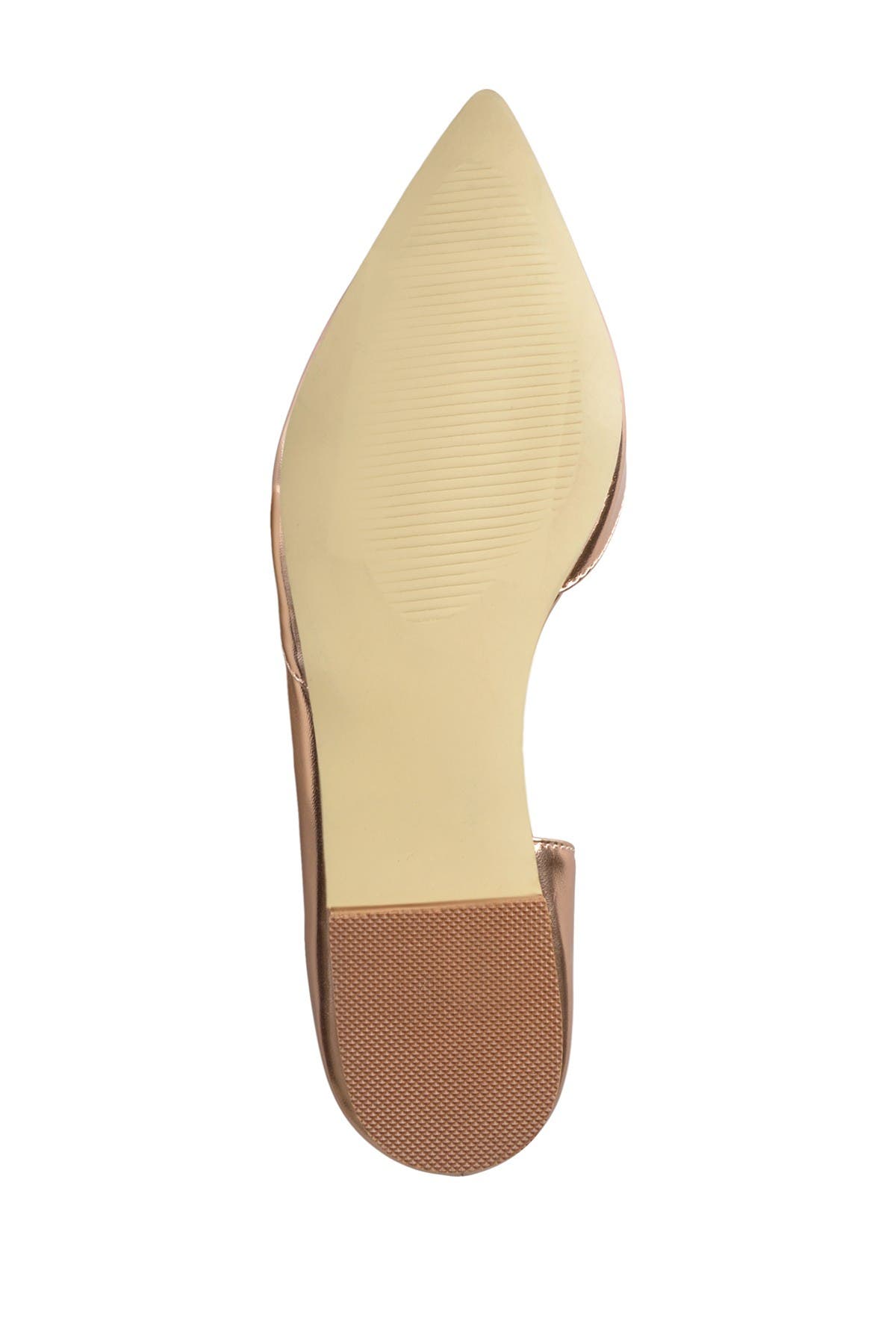 Journee Collection JOURNEE Cortni d'Orsay Flat, Alternate, color, Rose Gold