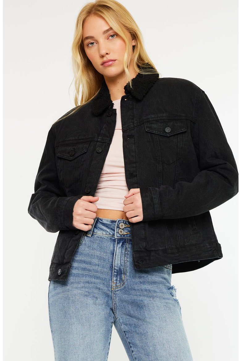 Sonny Trucker Jacket, Alternate, color, Black