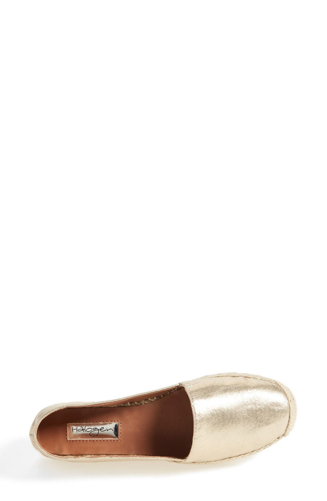 'Sabine' Espadrille Flat, Alternate, color, GOLD