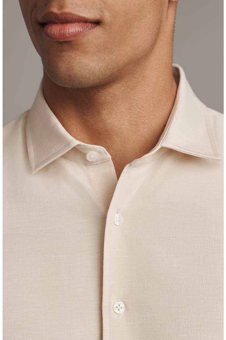 Brezza Performance Short Sleeve Button-Up Shirt, Alternate, color, LINEN