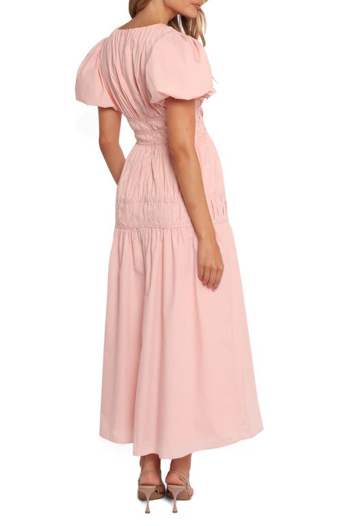 Petal And Pup Petal & Pup Joedy Puff Sleeve Maxi Dress In Pink