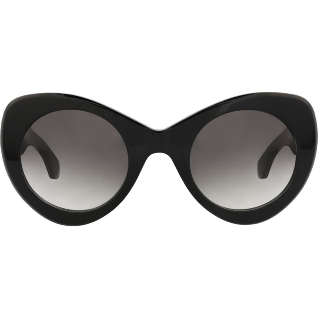 Alaïa 51mm Cat Eye Gradient Sunglasses In Black