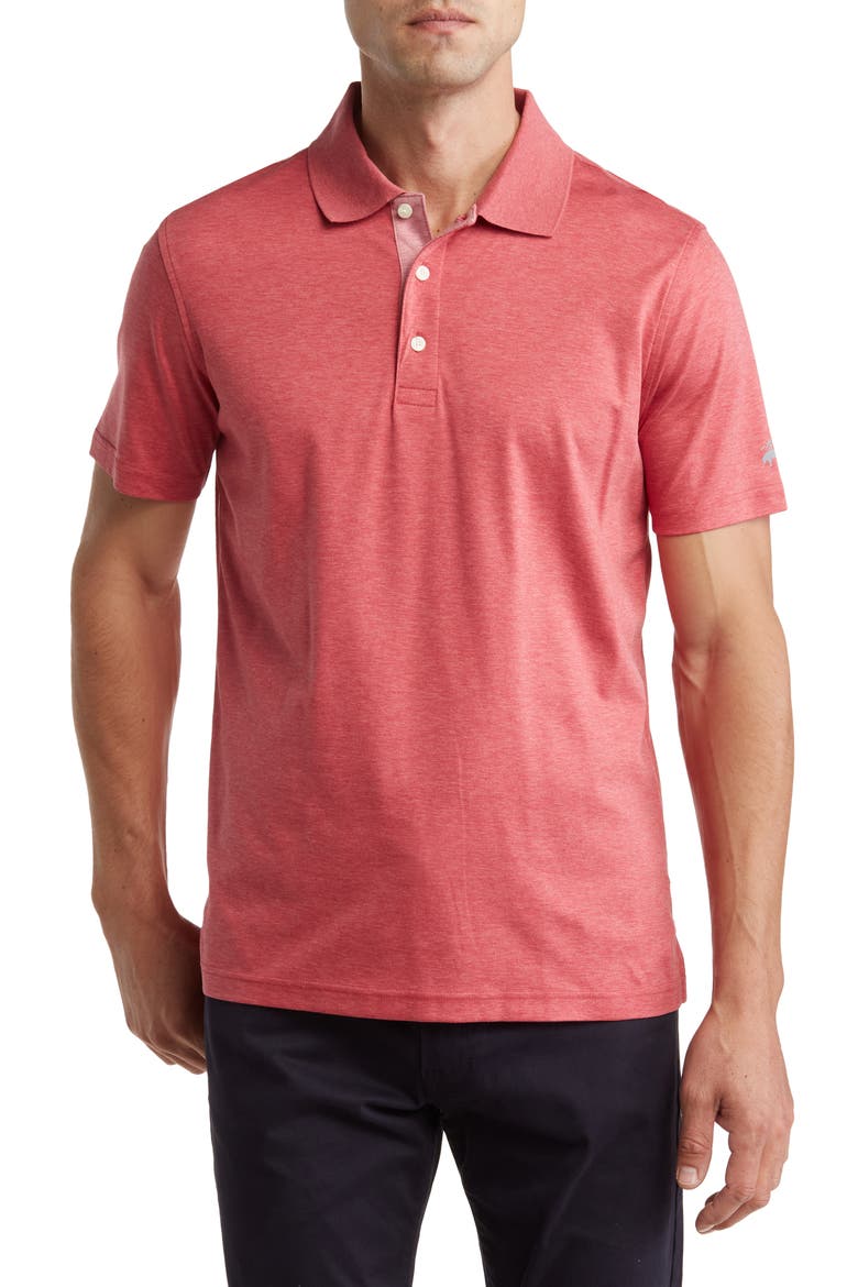 Cotton Golf Polo, Main, color, RED