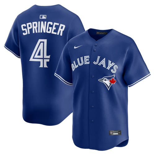 Nike George Springer Royal Toronto Blue Jays Alternate 2 Limited Jersey