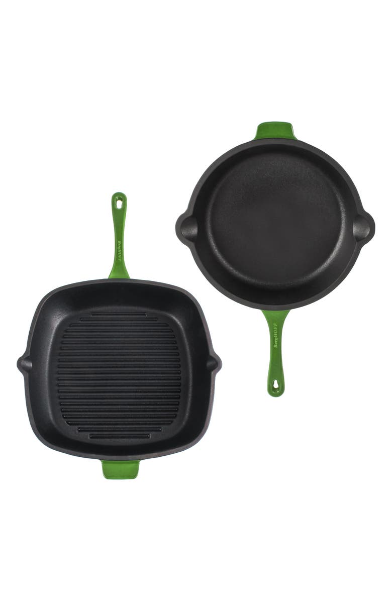 BergHOFF Neo 2-Piece Cast Iron Set, Main, color, Green
