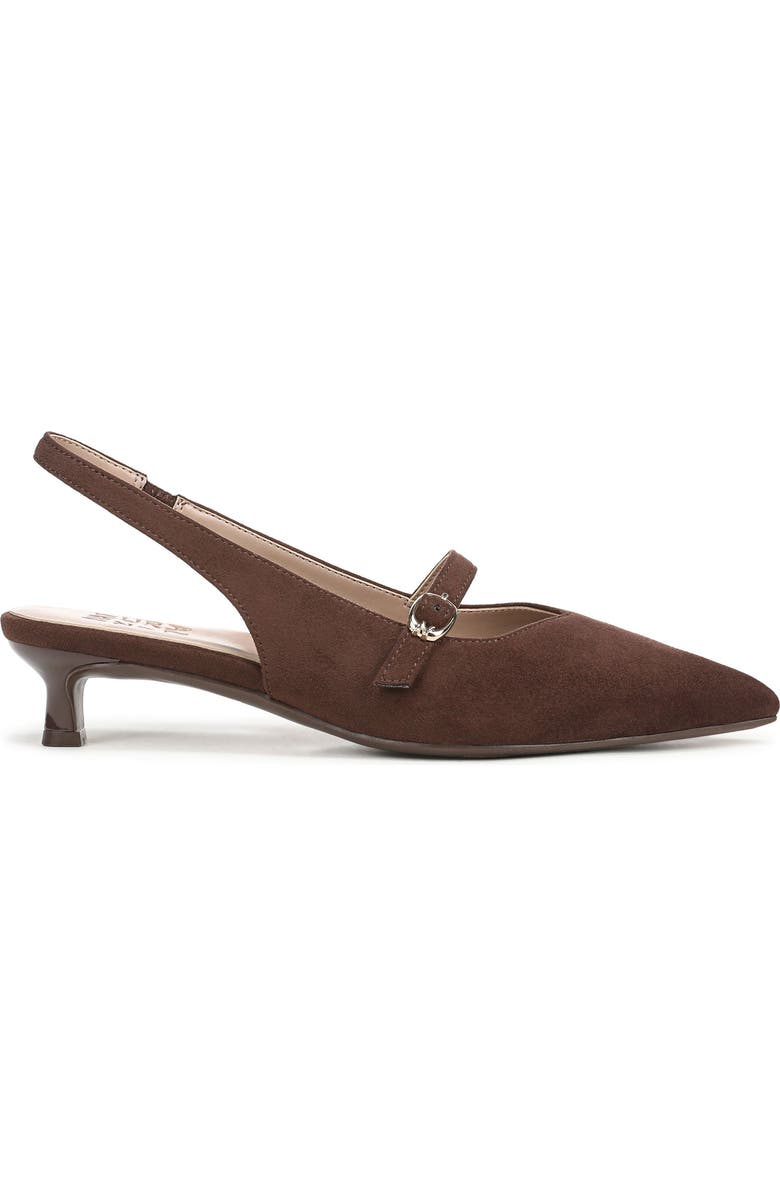 Naturalizer Grayson Mary Jane Kitten Heel Pump - Wide Width Available, Alternate, color, Chocolate Brown Fabric