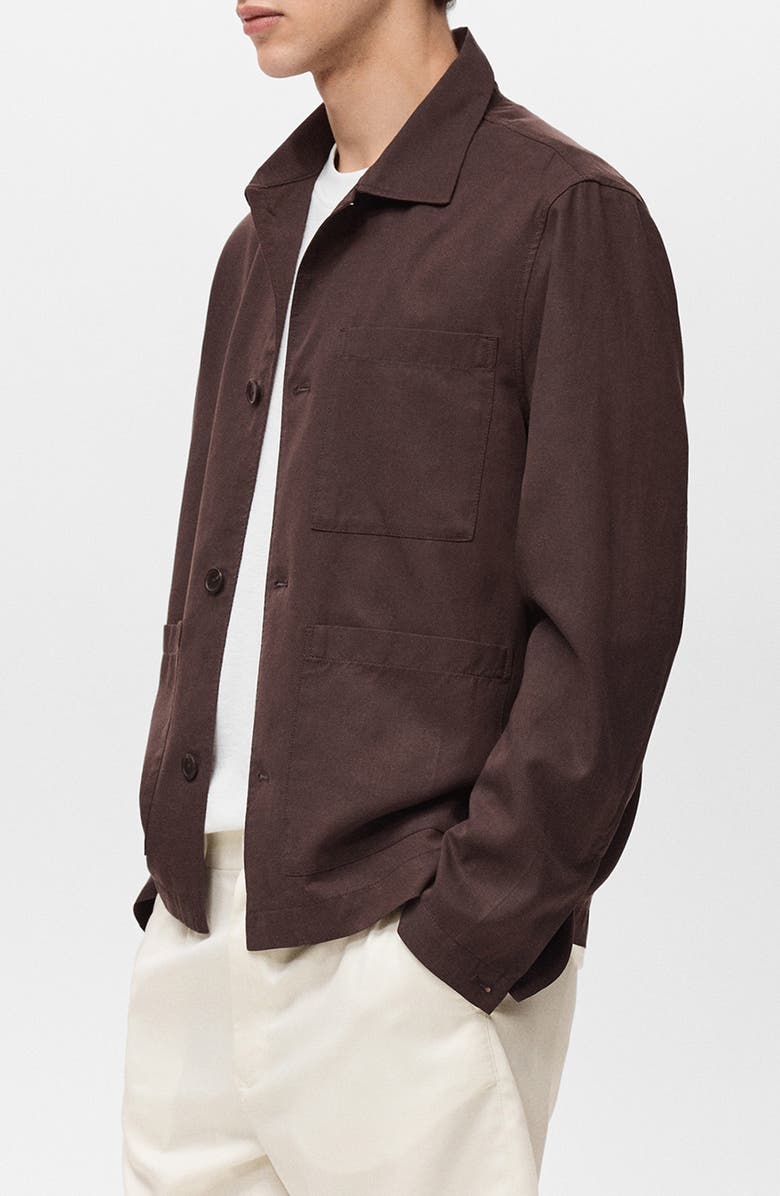 MANGO Tencel<sup>®</sup> Lyocell Blend Overshirt, Alternate, color,