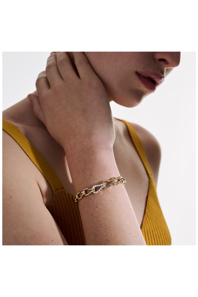 Surf Bracelet, 14K Gold, Diamonds, Alternate, color, GOLD