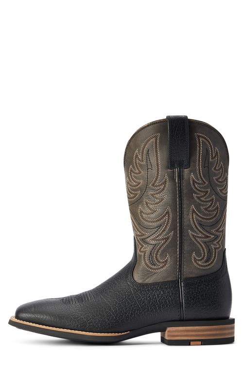 Ariat Everlite Countdown Square Toe Cowboy Boot In Black