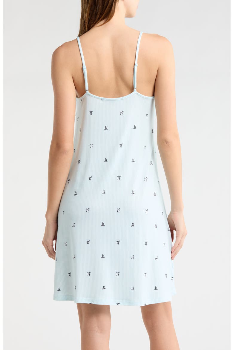 Eyelet Trim Chemise, Alternate, color, BLUE BOW