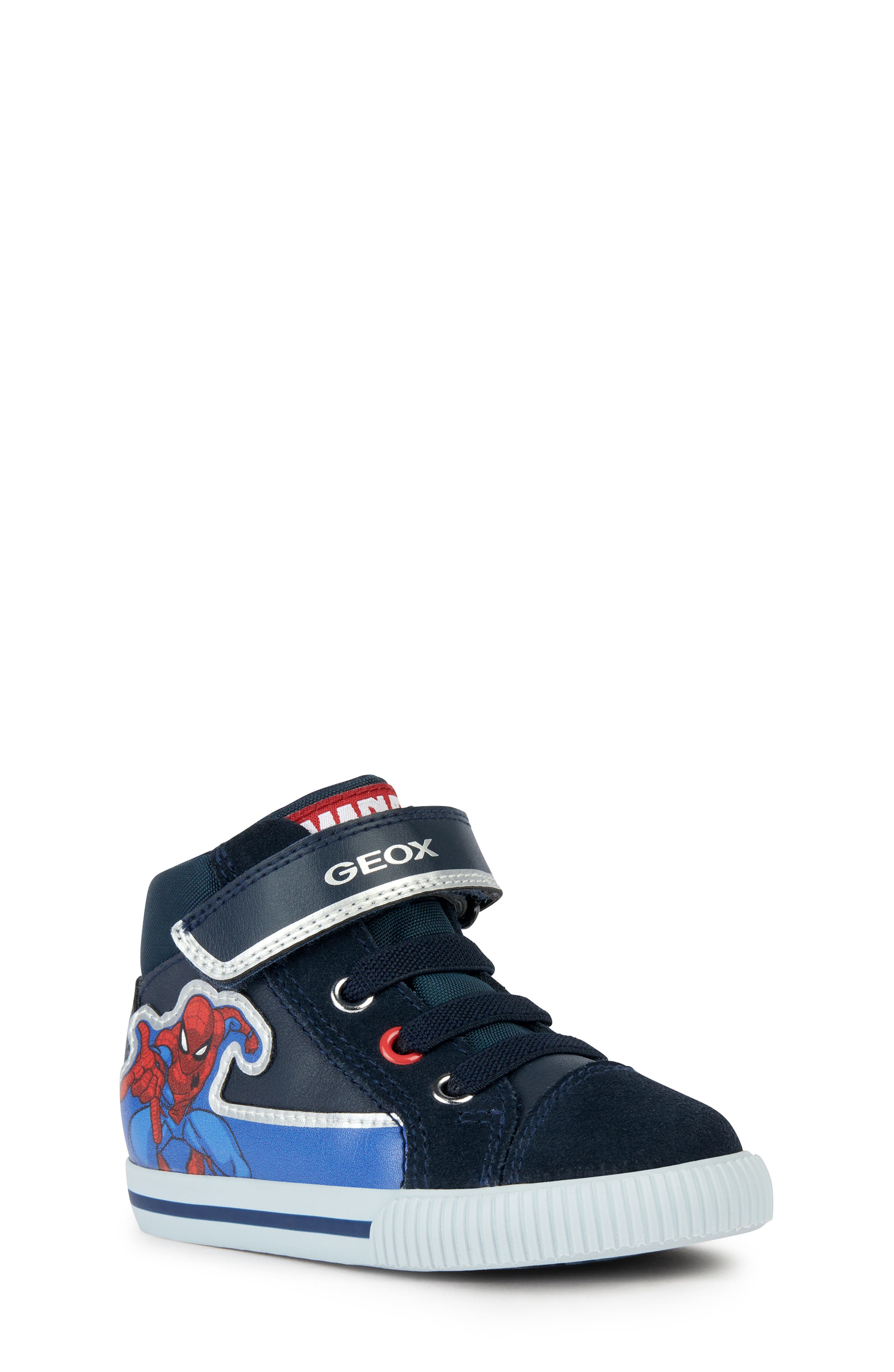 Geox Kids' Kilwi Spider-Man Sneaker, Main, color, 