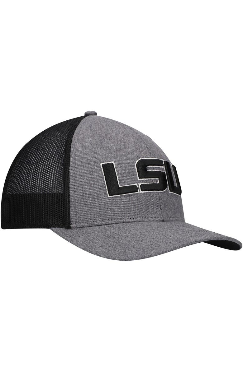 '47 Men's '47 Charcoal LSU Tigers Carbon Trucker Adjustable Hat, Alternate, color, 