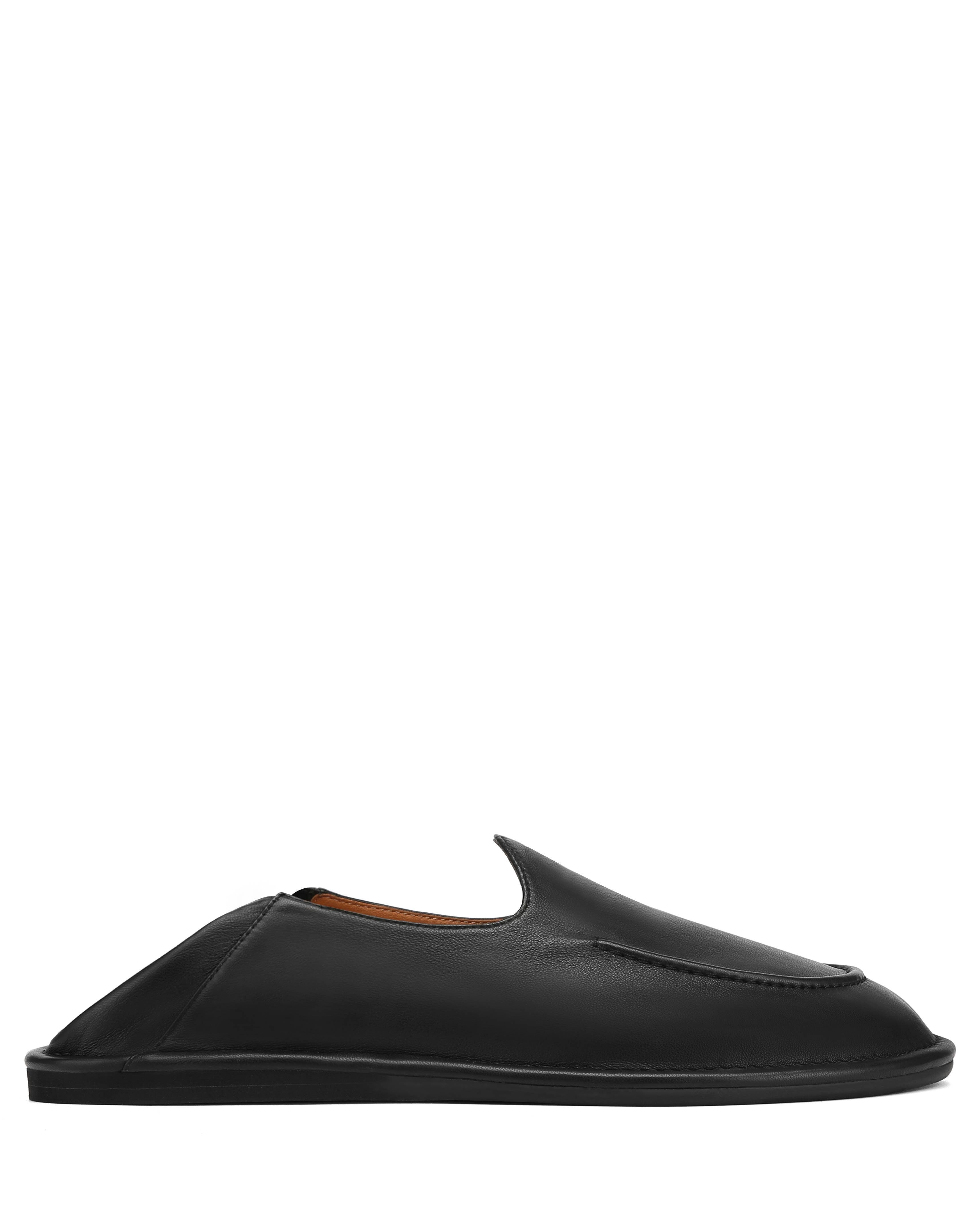 Naked Wolfe Reef Leather Slip-On, Main, color, Black