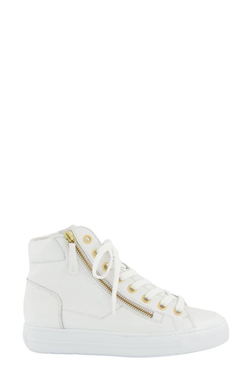 Paul Green Wells High Top Sneaker In White