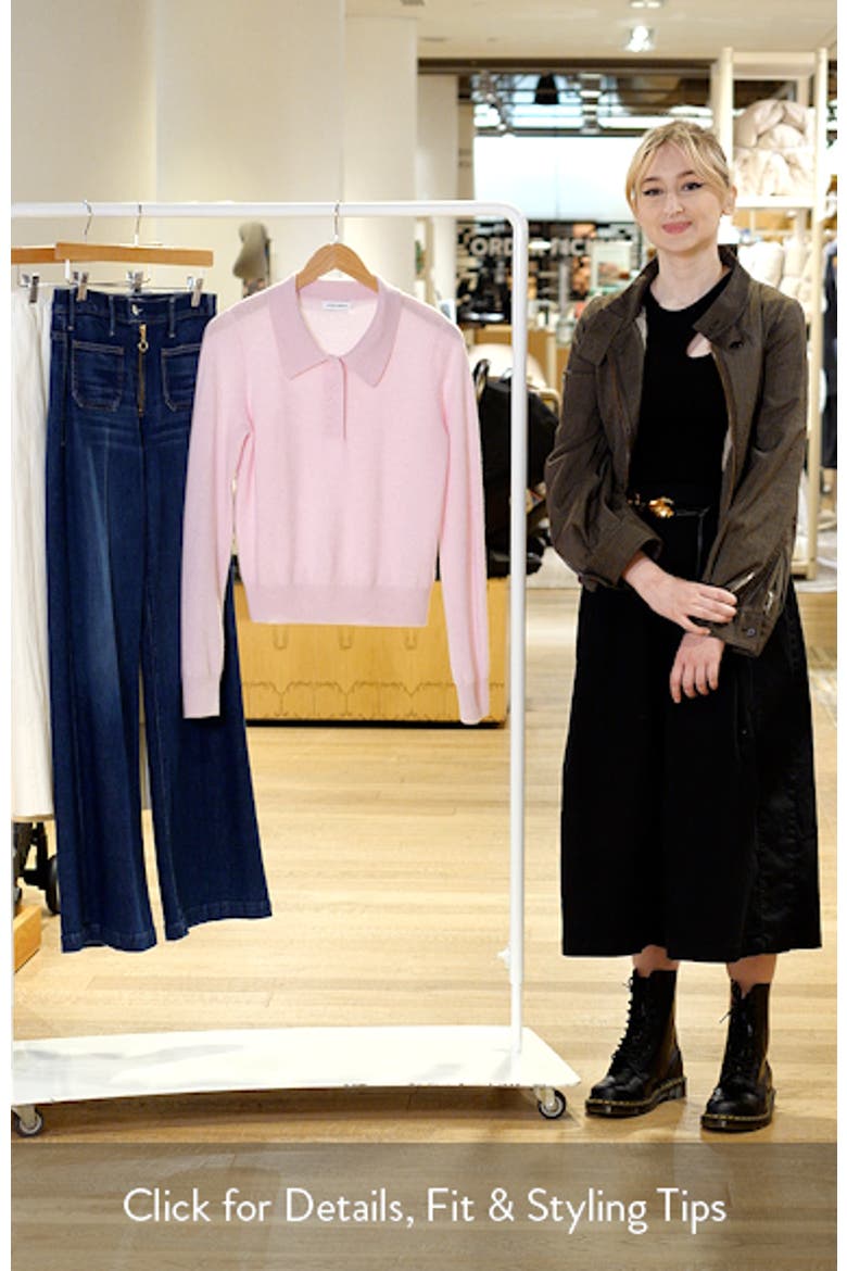 Tove Wool & Cashmere Polo Sweater video