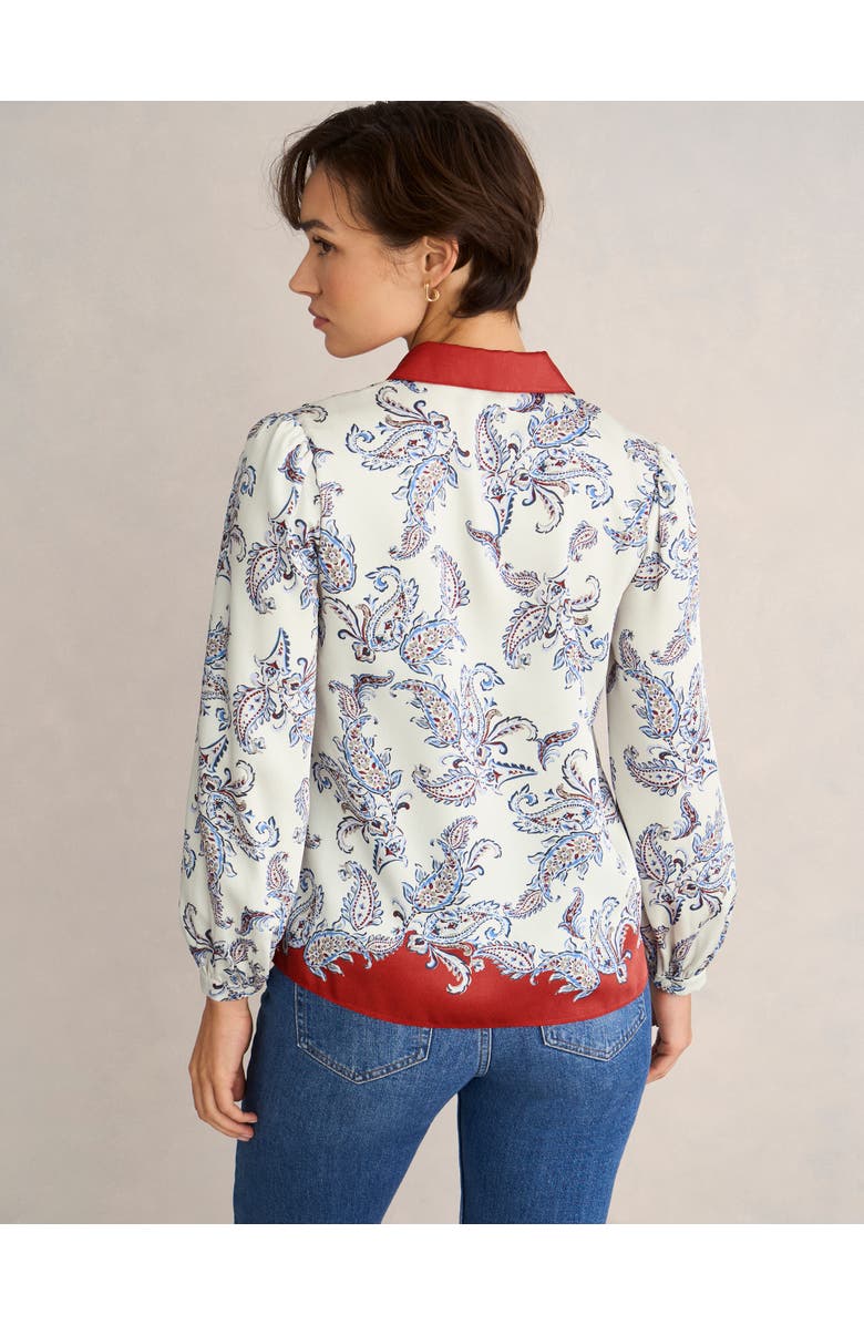 HOBBS LONDON Mariella Print Shirt, Alternate, color, Cream Multi