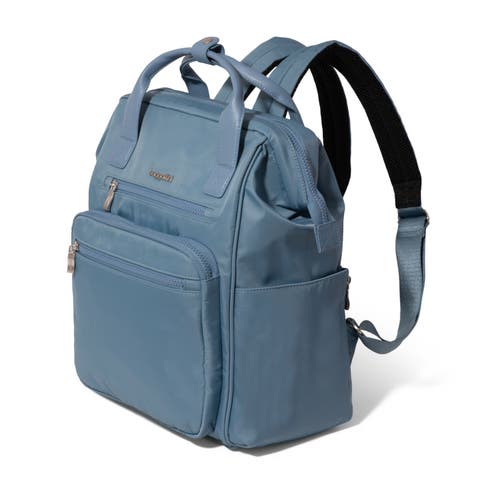 Baggallini Chelsea Laptop Backpack In Cornflower Twill